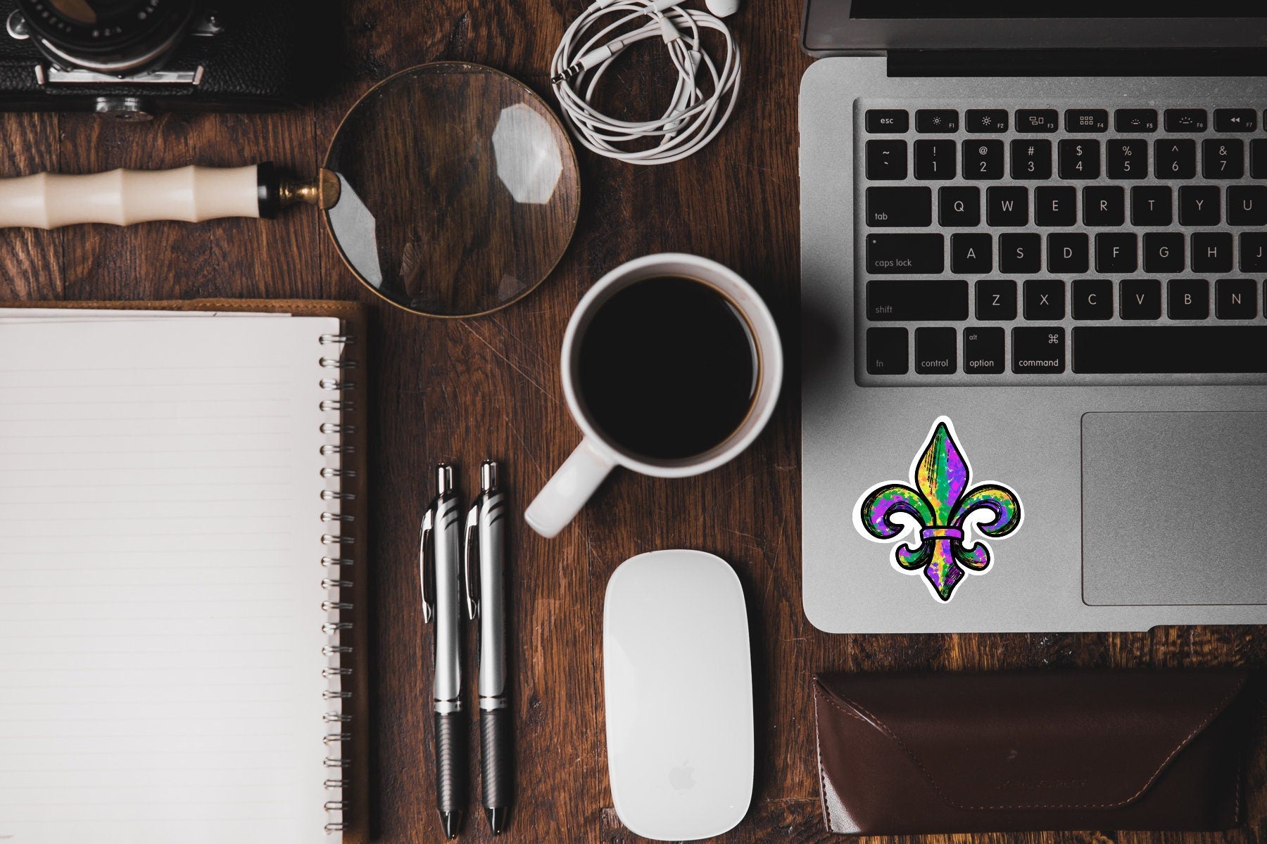 Fleur De Lis sticker - waterproof vinyl decal for laptops, mirrors, tumblers, and more