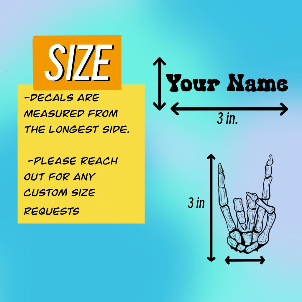 Custom Vinyl Decals | Personalized Image, Logo, Design, or Name | Indoor/Outdoor