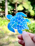 Sea turtle vinyl sticker - waterproof vinyl decal for tumblers, notebooks, laptops, and more