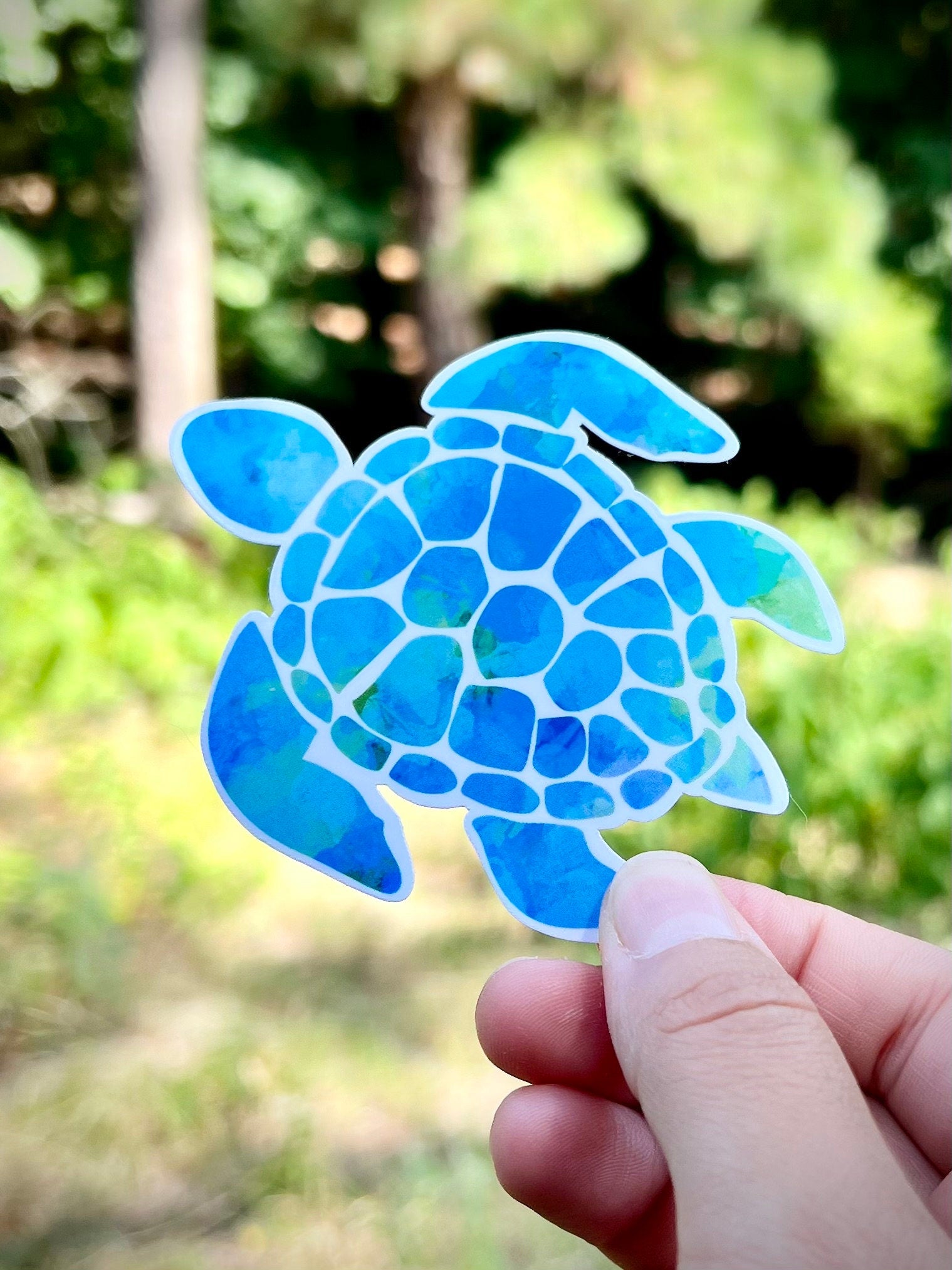Sea turtle vinyl sticker - waterproof vinyl decal for tumblers, notebooks, laptops, and more