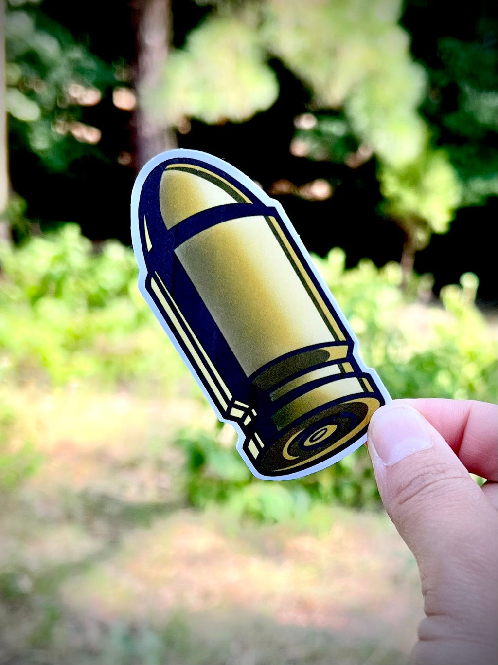 Personalized Vinyl Bullet Sticker - Waterproof vinyl decal for laptops, mirrors, tumblers, and more