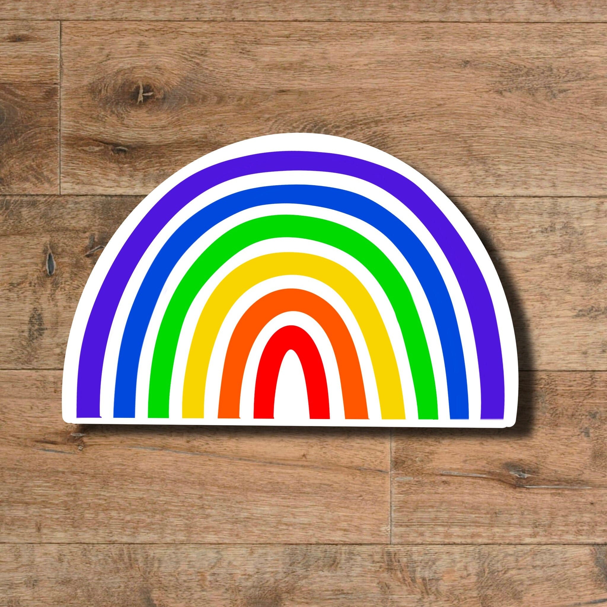 Rainbow vinyl sticker - waterproof vinyl decal for laptops, mirrors, tumblers, and more