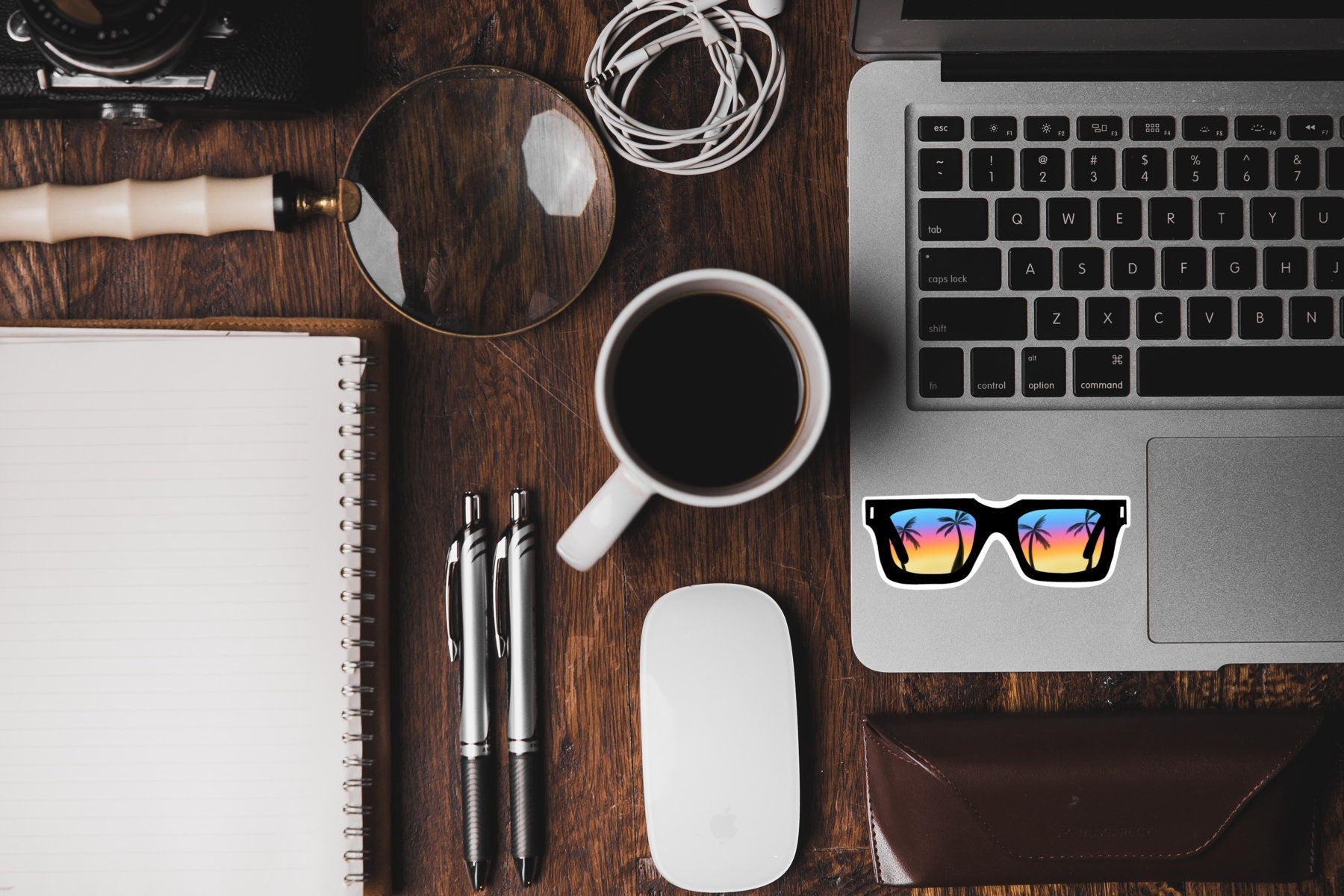 Beach Sunglasses Sticker - waterproof vinyl decal