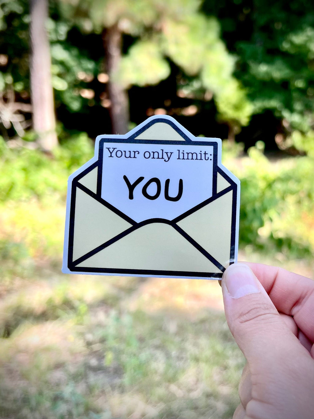 Motivational Envelope Sticker: Waterproof Vinyl Laptop Decal