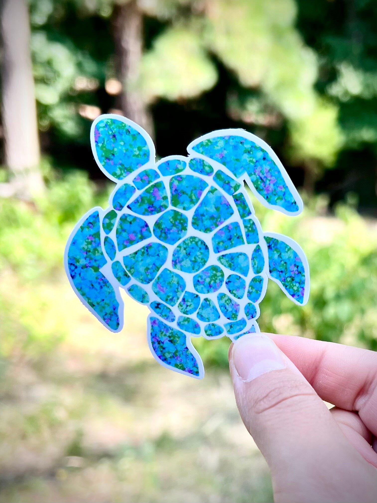 Sea turtle vinyl sticker - waterproof vinyl decal for tumblers, notebooks, laptops, and more