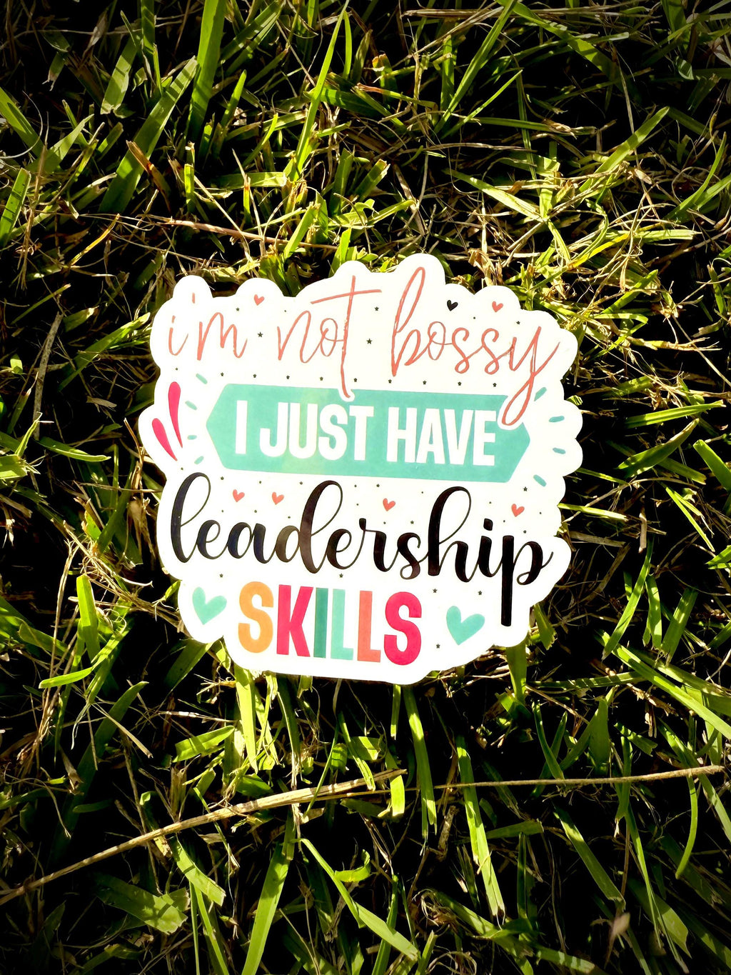 I'm Not Bossy Waterproof Laptop Decal | Sarcastic Girl Boss Sticker