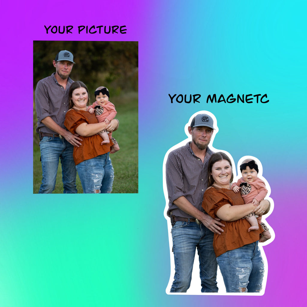 Custom photo magnets - personalized magnets for weddings, baby announcements, gifts and more