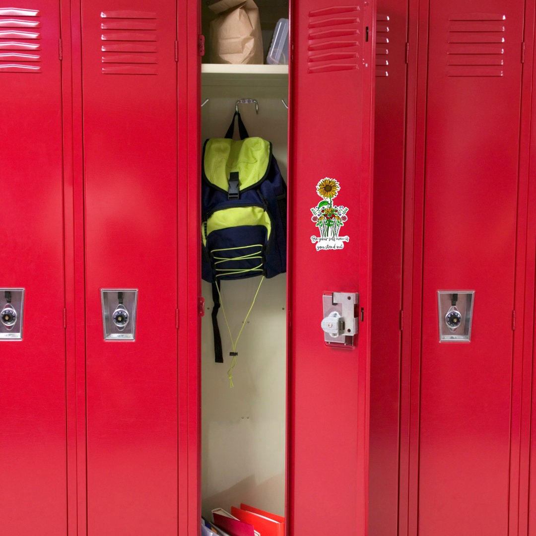 Be Yourself Floral Sticker: Waterproof Vinyl Decal