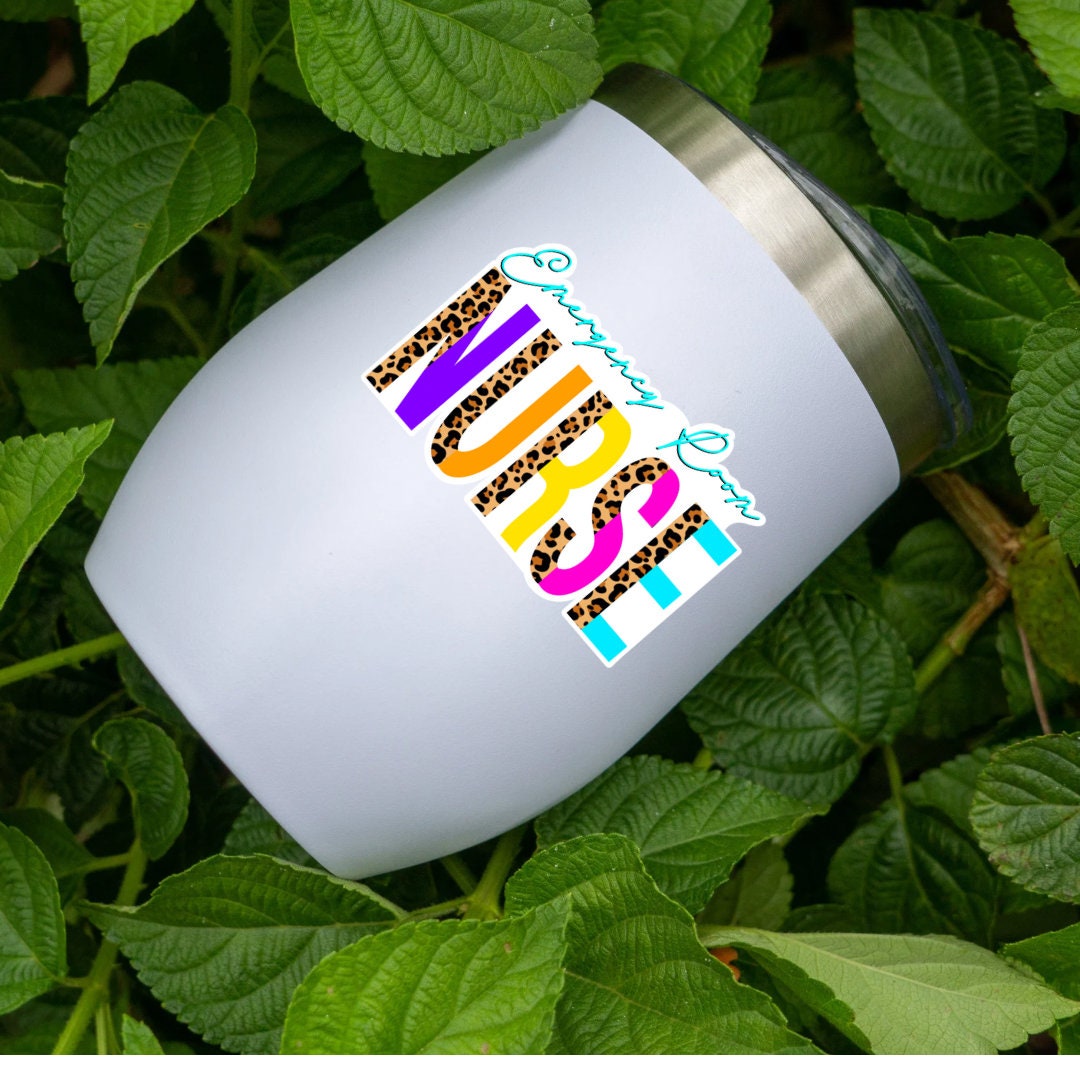 Emergency Room Nurse Sticker: Waterproof Laptop Decal