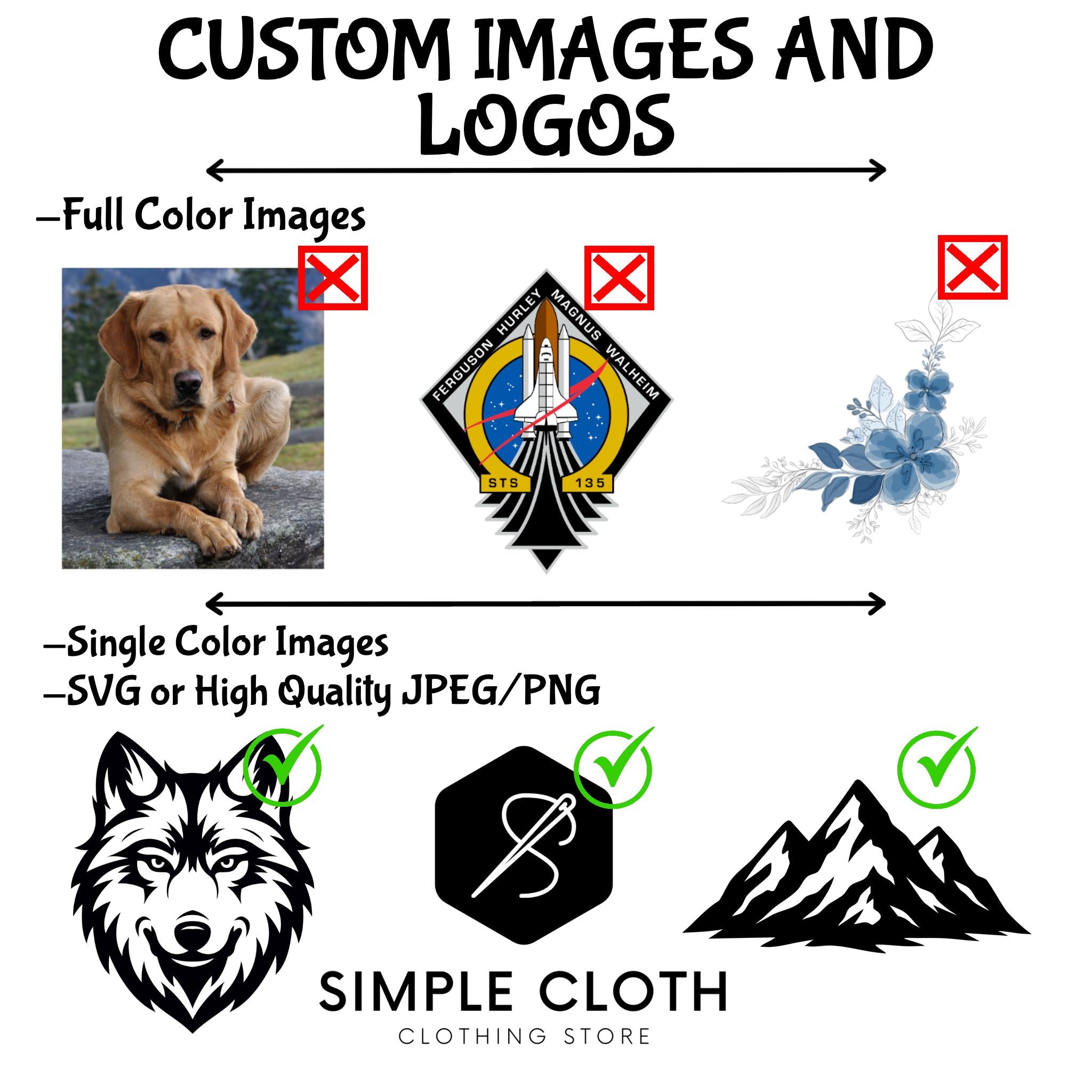 Custom Vinyl Decals | Personalized Image, Logo, Design, or Name | Indoor/Outdoor