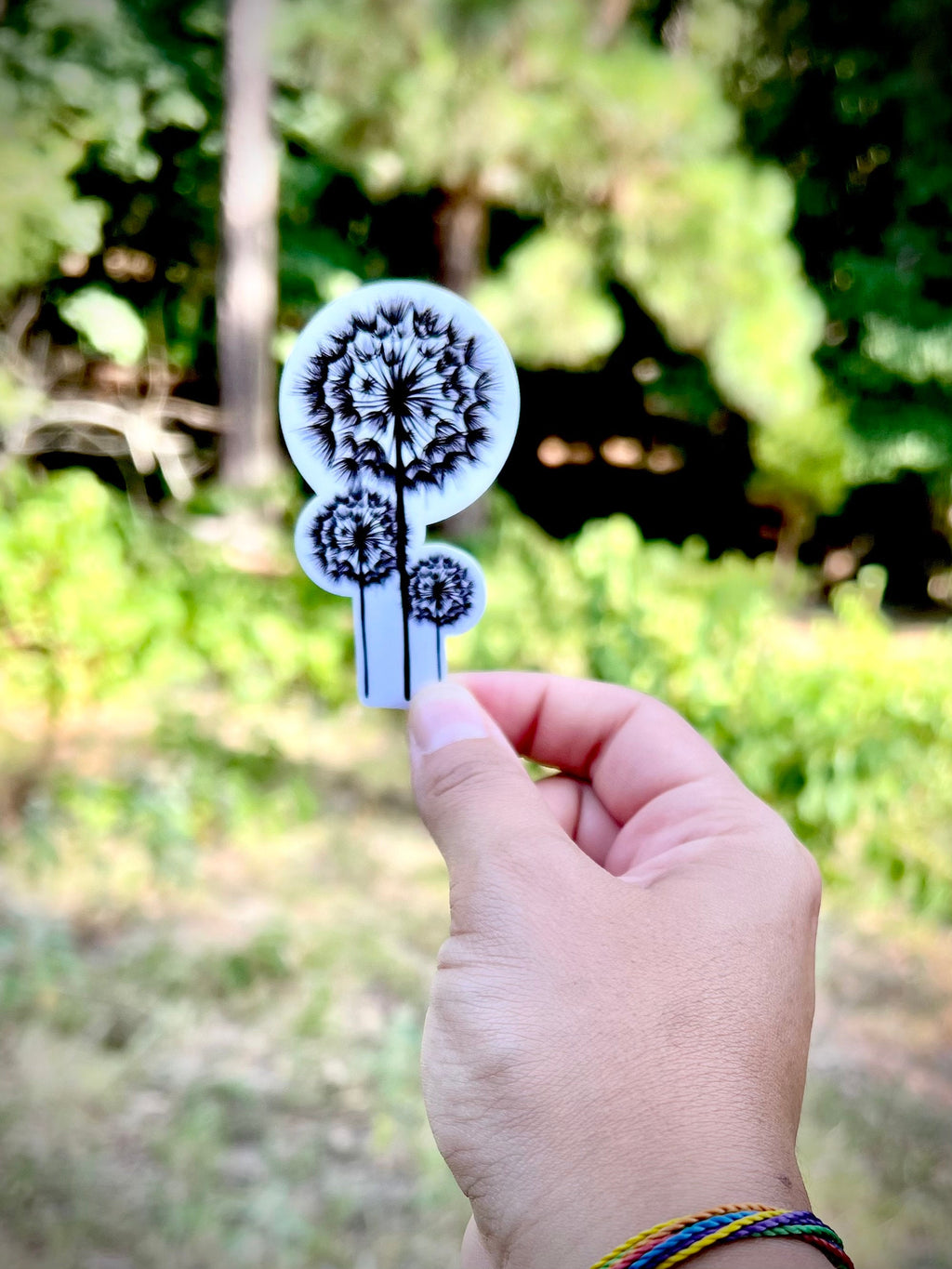 Dandelion sticker, waterproof decal for laptops, mirrors, tumblers and more