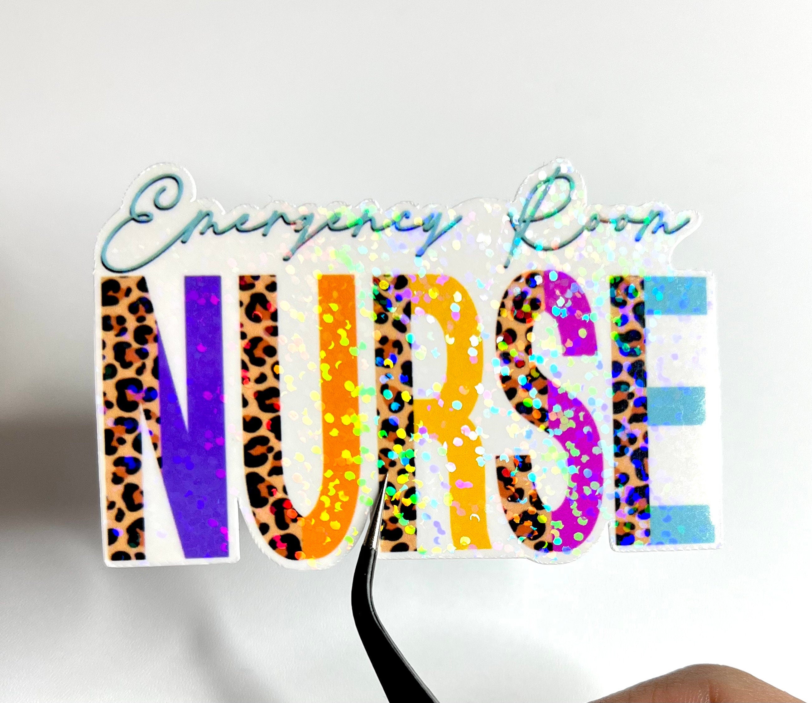 Emergency Room Nurse Sticker: Waterproof Laptop Decal
