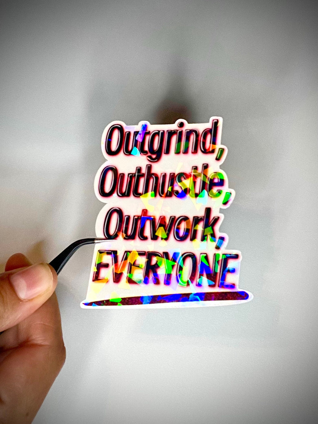 Motivational sticker - waterproof vinyl decal for water bottles, notebooks, laptops, and more