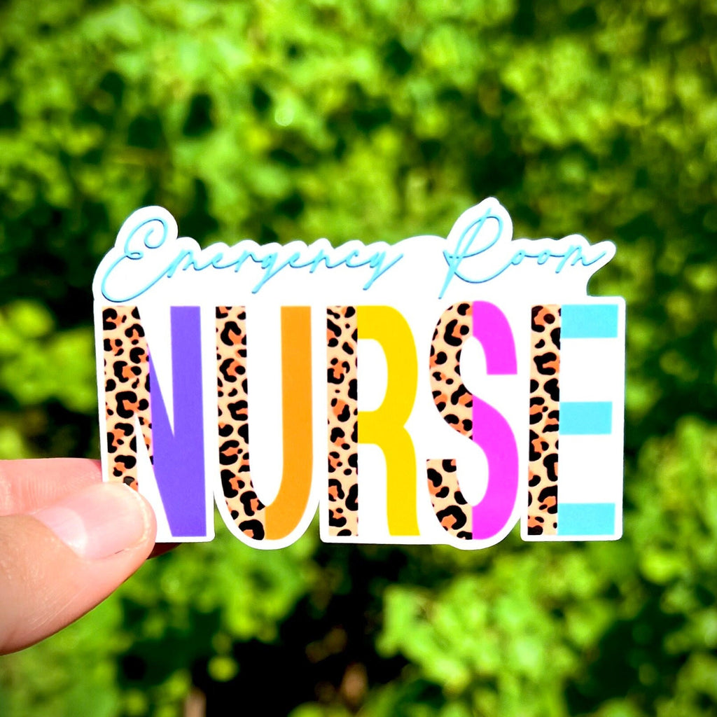 Emergency Room Nurse Sticker: Waterproof Laptop Decal