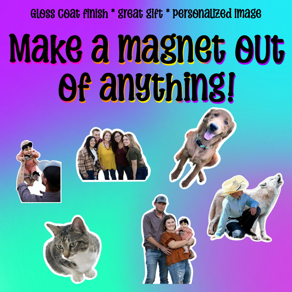 Custom photo magnets - personalized magnets for weddings, baby announcements, gifts and more