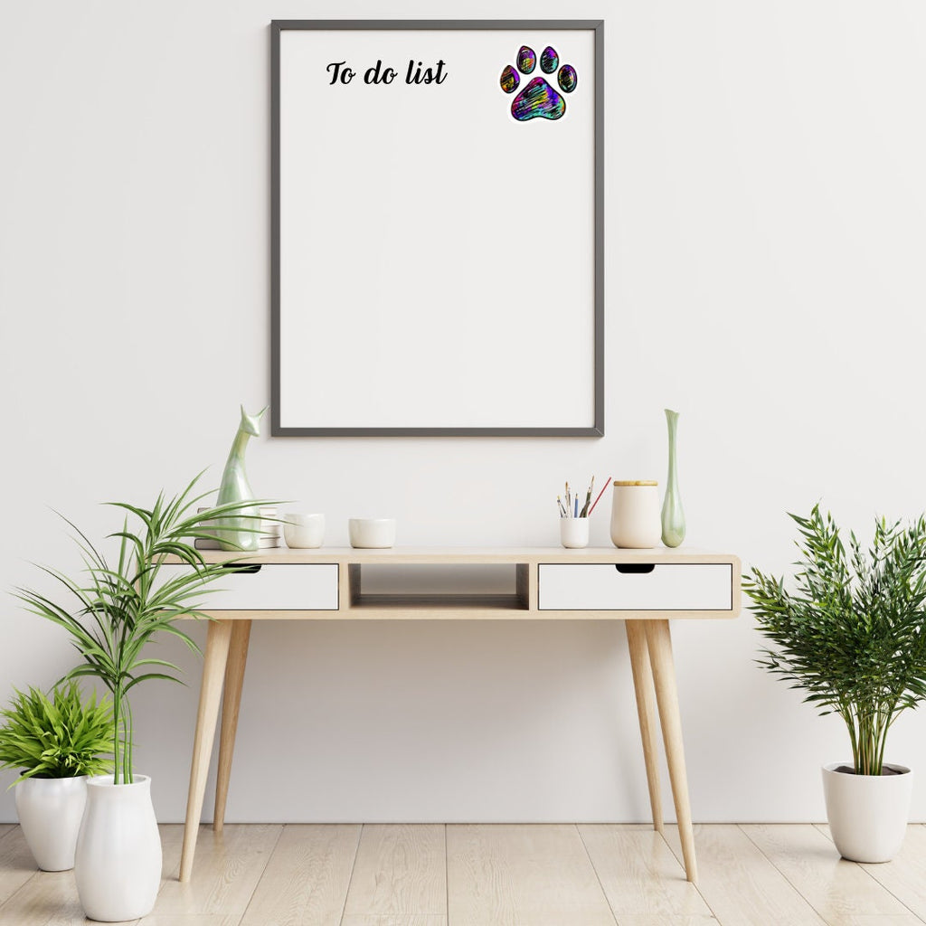 Abstract Paw Print Sticker: Waterproof Vinyl Decal, Pet Lover Gift