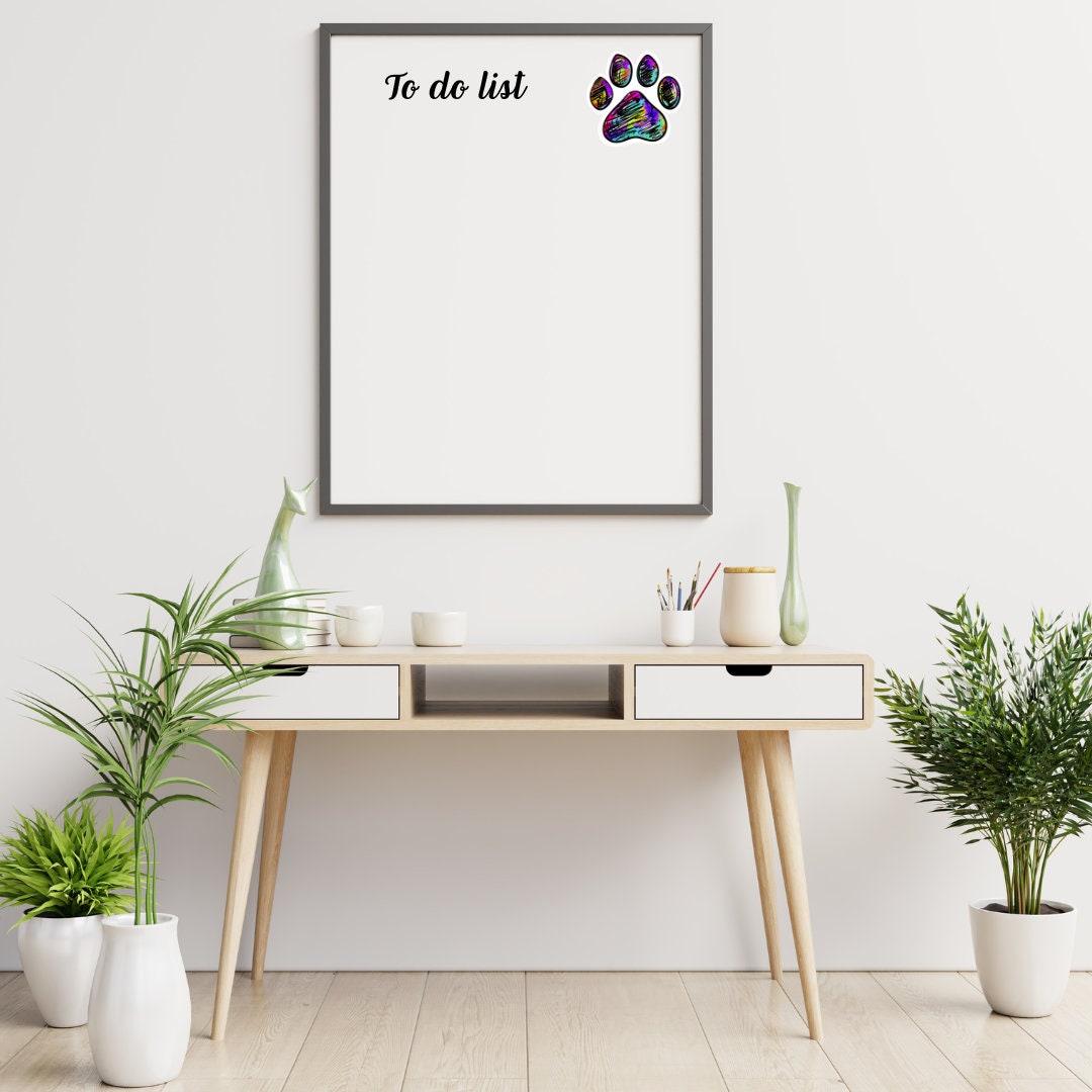 Abstract Paw Print Sticker: Waterproof Vinyl Decal, Pet Lover Gift