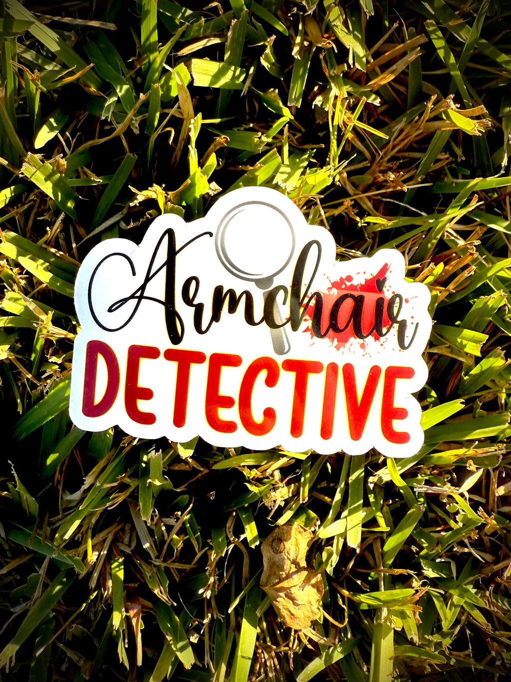 Armchair Detective Waterproof Vinyl Sticker