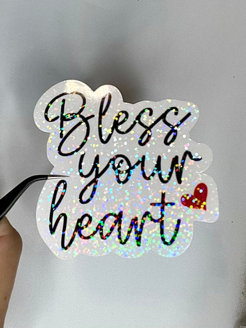 Bless Your Heart Sticker: Waterproof Vinyl Decal