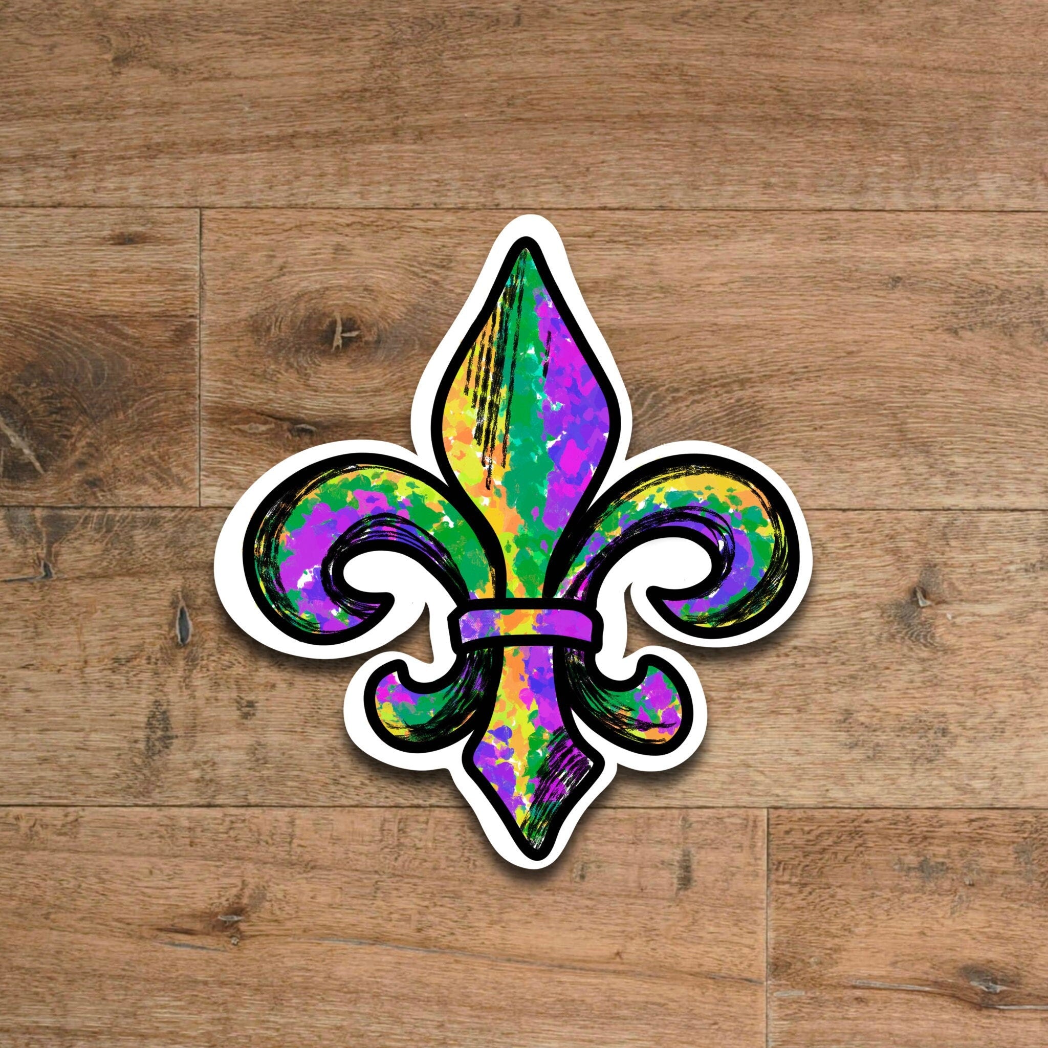 Fleur De Lis sticker - waterproof vinyl decal for laptops, mirrors, tumblers, and more