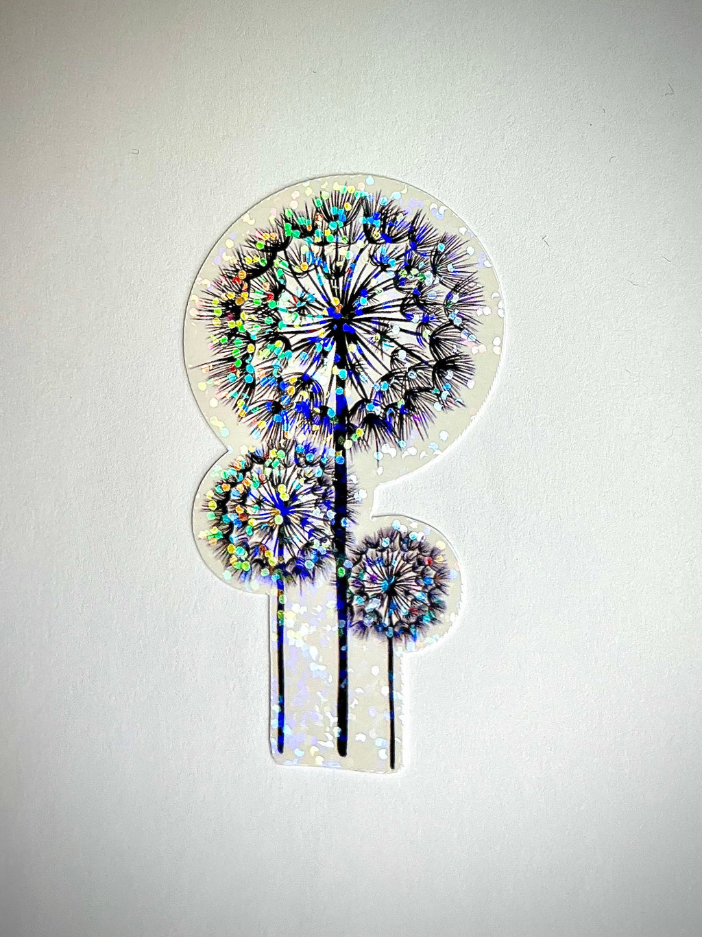 Dandelion sticker, waterproof decal for laptops, mirrors, tumblers and more