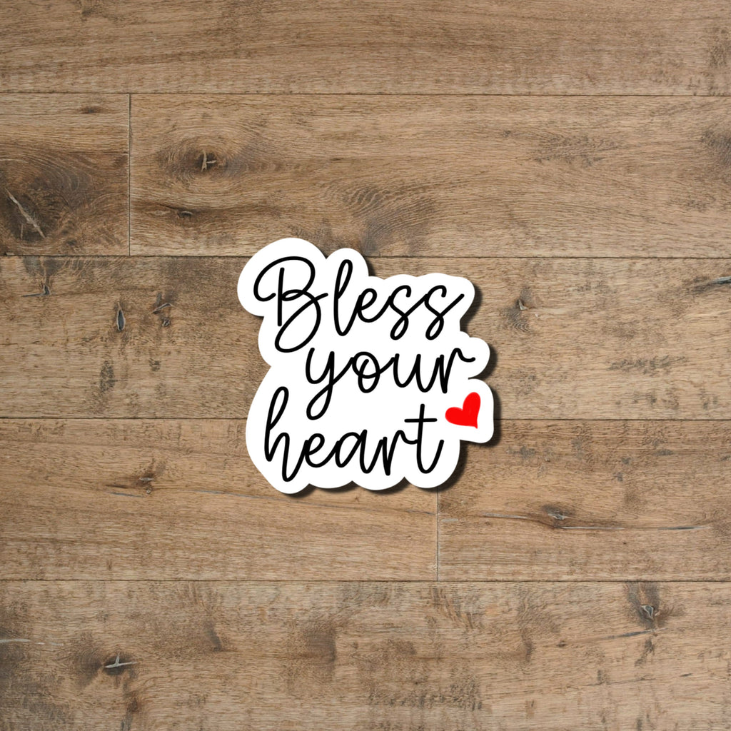 Bless Your Heart Sticker: Dots Holographic Waterproof Vinyl Decal