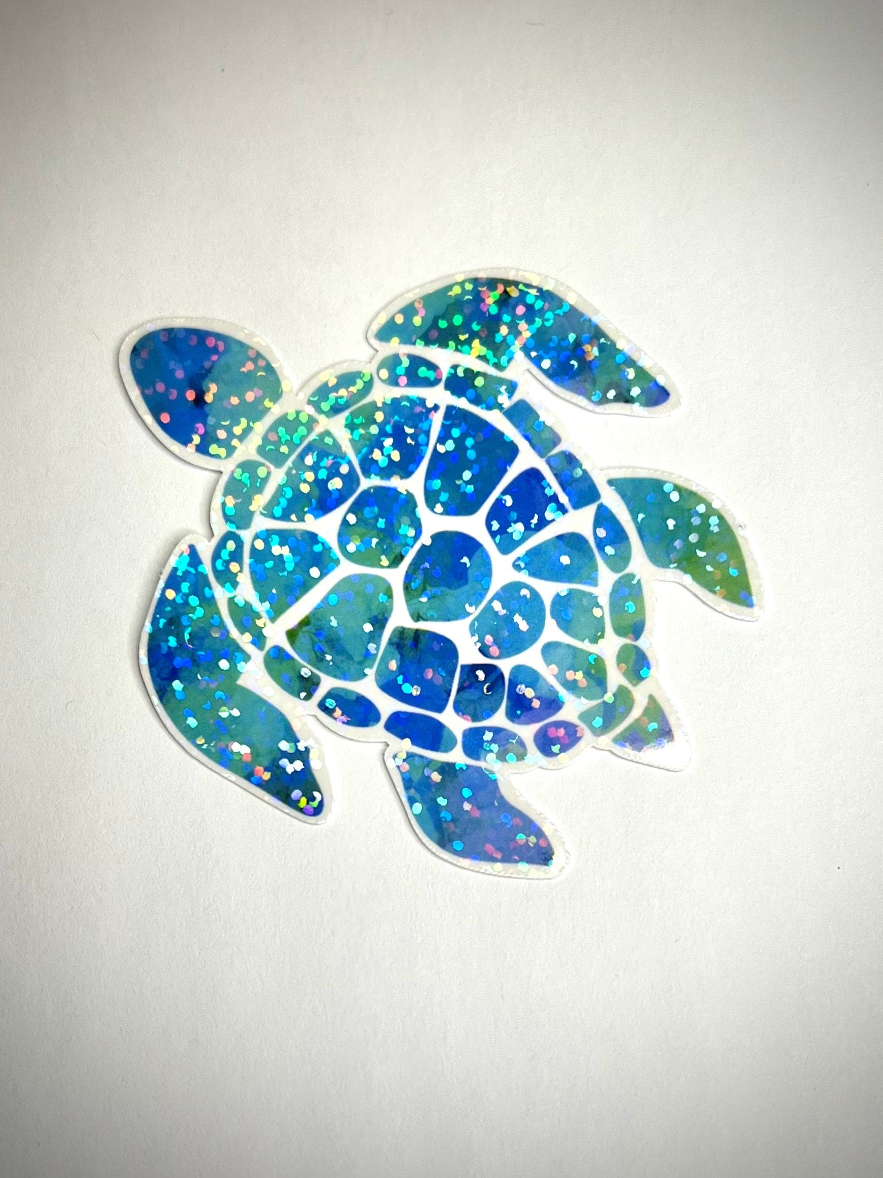 Sea turtle vinyl sticker - waterproof vinyl decal for tumblers, notebooks, laptops, and more