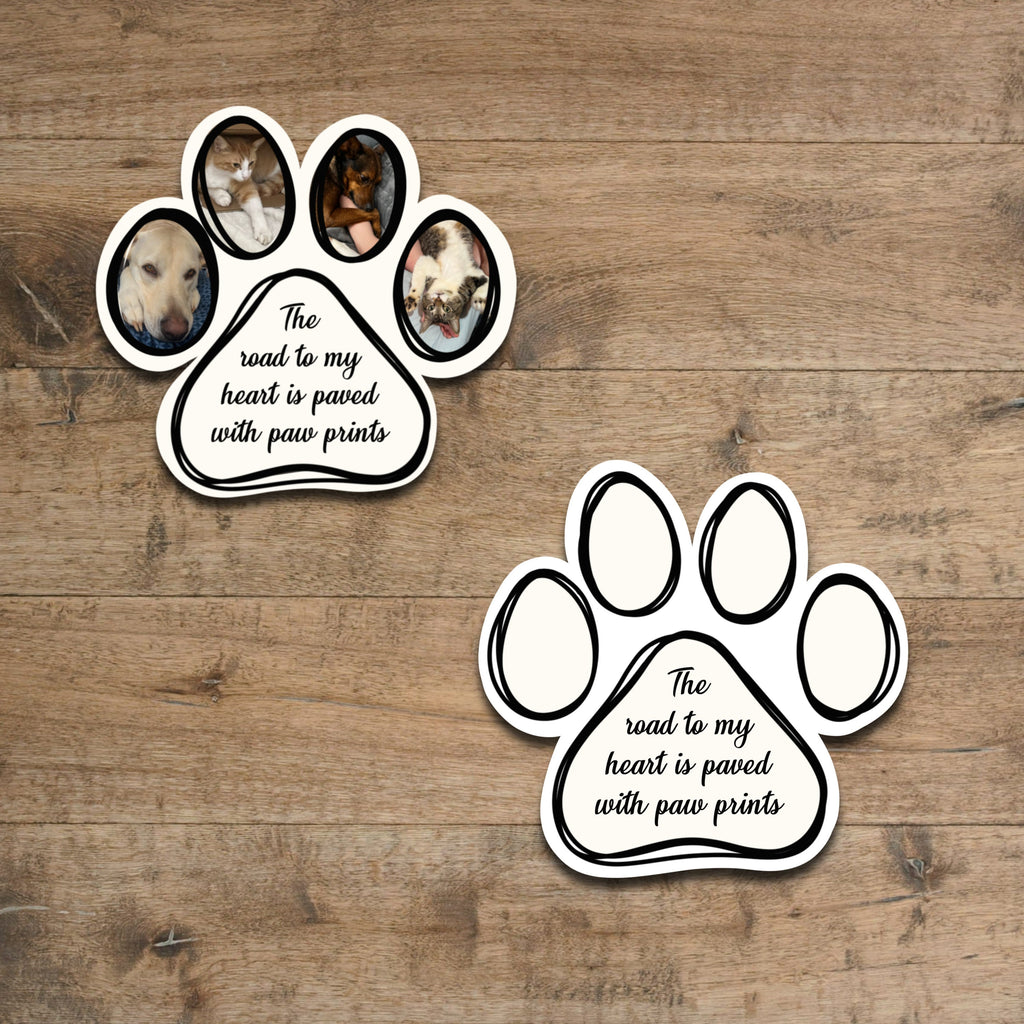 Custom pet photo sticker - personalized waterproof vinyl decal for laptops, mirrors, tumblers, and more