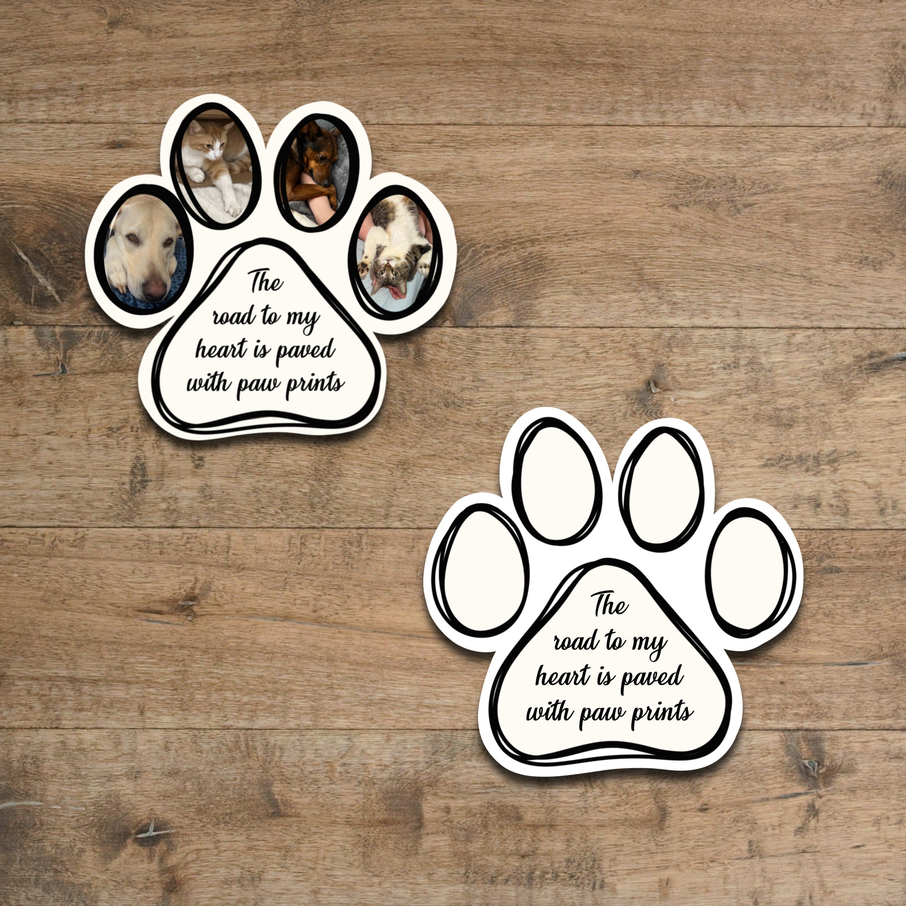 Custom pet photo sticker - personalized waterproof vinyl decal for laptops, mirrors, tumblers, and more