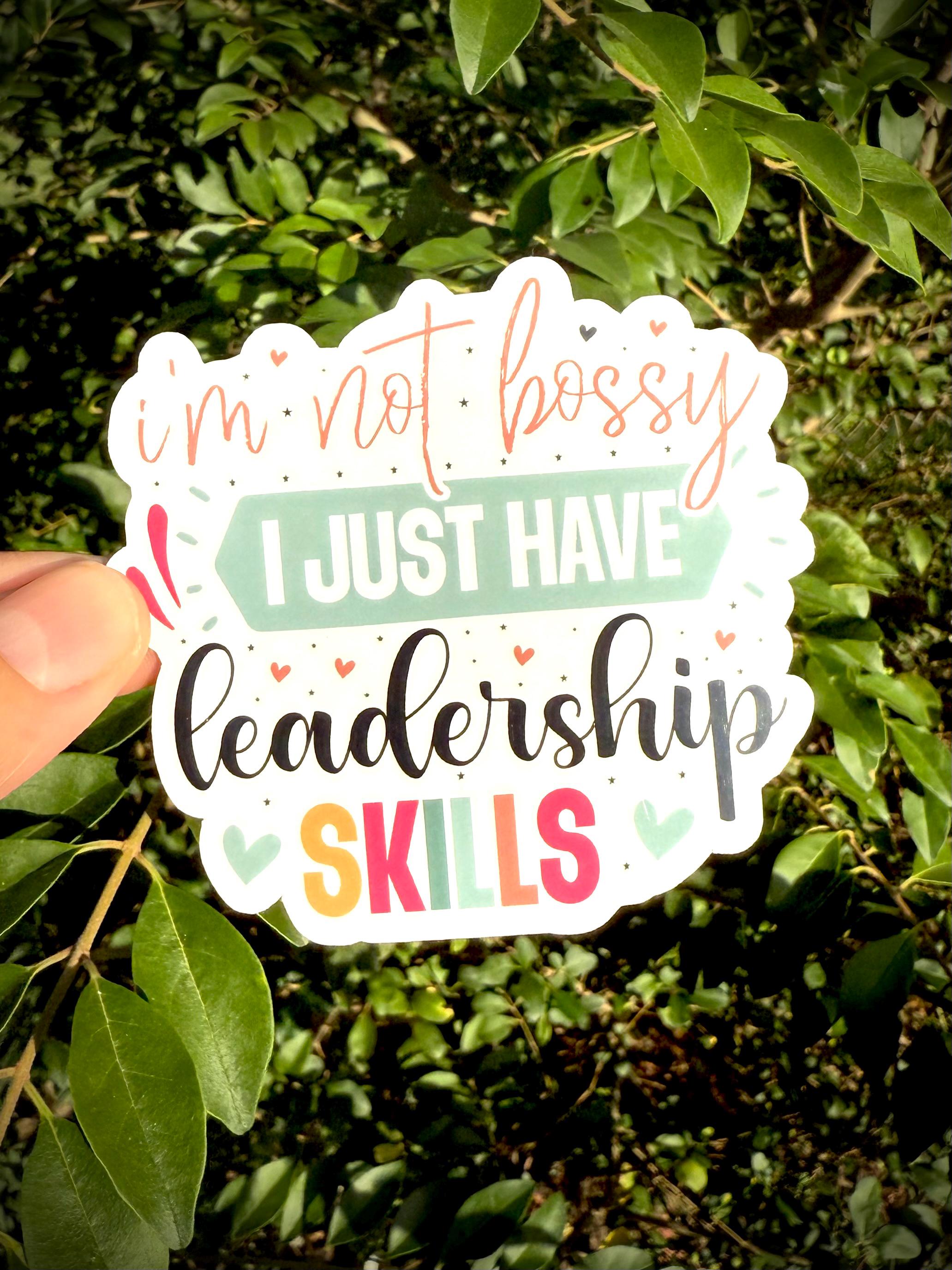 I'm Not Bossy Waterproof Laptop Decal | Sarcastic Girl Boss Sticker