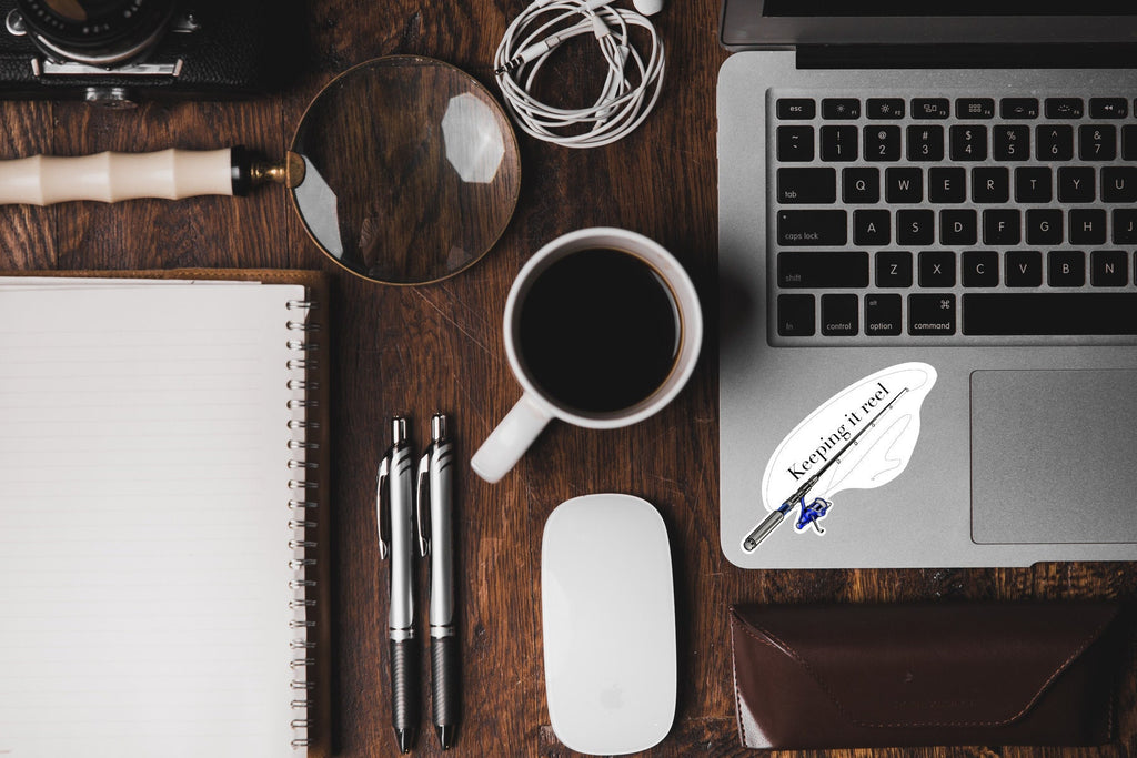 Keep it Reel Fishing Pole Sticker - Waterproof Vinyl Decal