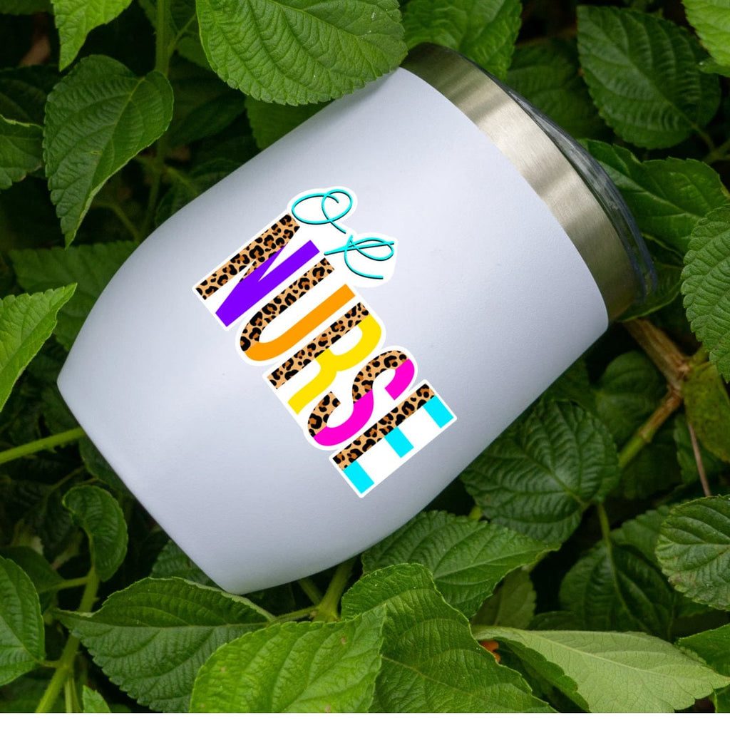 OR Nurse Cheetah Print Vinyl Sticker: Waterproof Laptop Decal