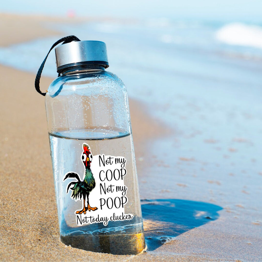 Not Today Clucker Sticker: Funny Chicken Farmer Gift, Waterproof Vinyl Decal