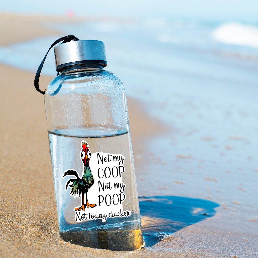 Not Today Clucker Sticker: Funny Chicken Farmer Gift, Waterproof Vinyl Decal