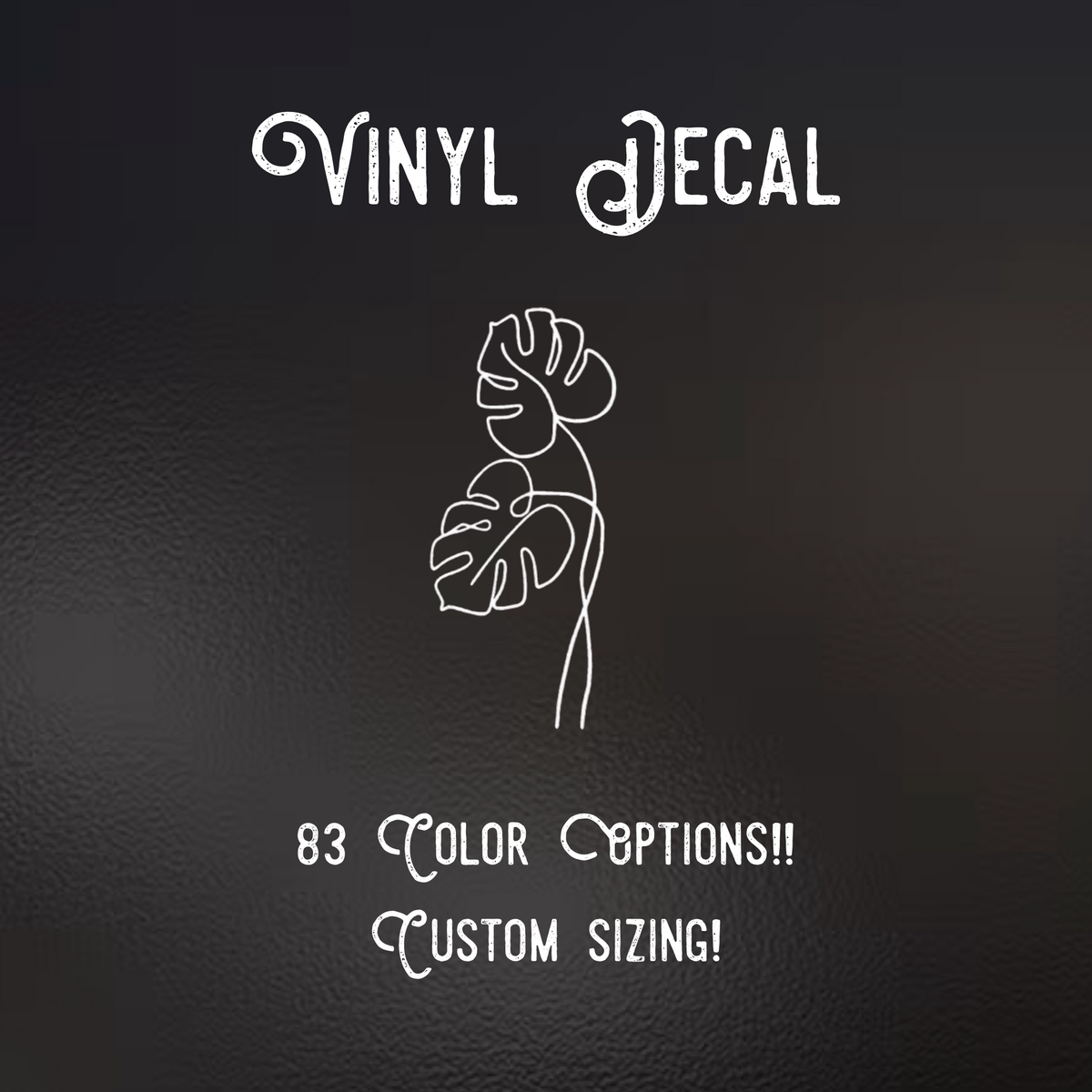 Monstera Jungle Leaf Decal | 83 Color Choices| Indoor/Outdoor Use