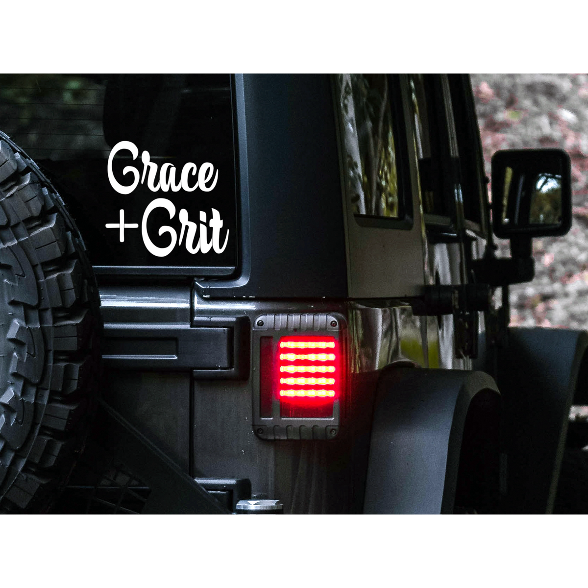 Grace and grit Decal | 83 Color Choices| Indoor/Outdoor Use