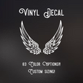 Angel wings Decal | 83 Color Choices| Indoor/Outdoor Use