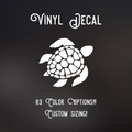 Sea Turtle Decal | 83 Color Choices| Indoor/Outdoor Use