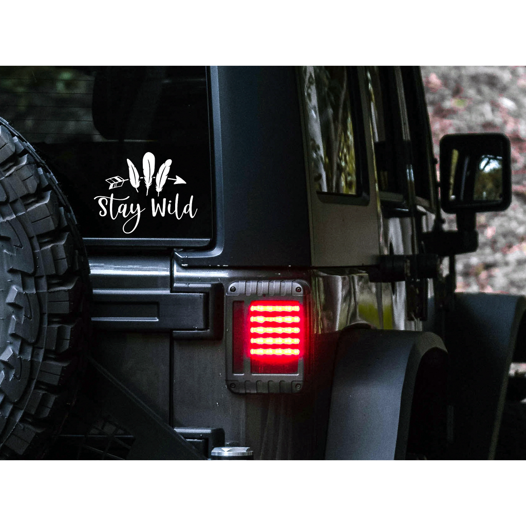 Stay Wild Vinyl decal | 83 Color Choices| Indoor/Outdoor Use