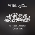 Wild Flowers Decal | 83 Color Choices| Indoor/Outdoor Use
