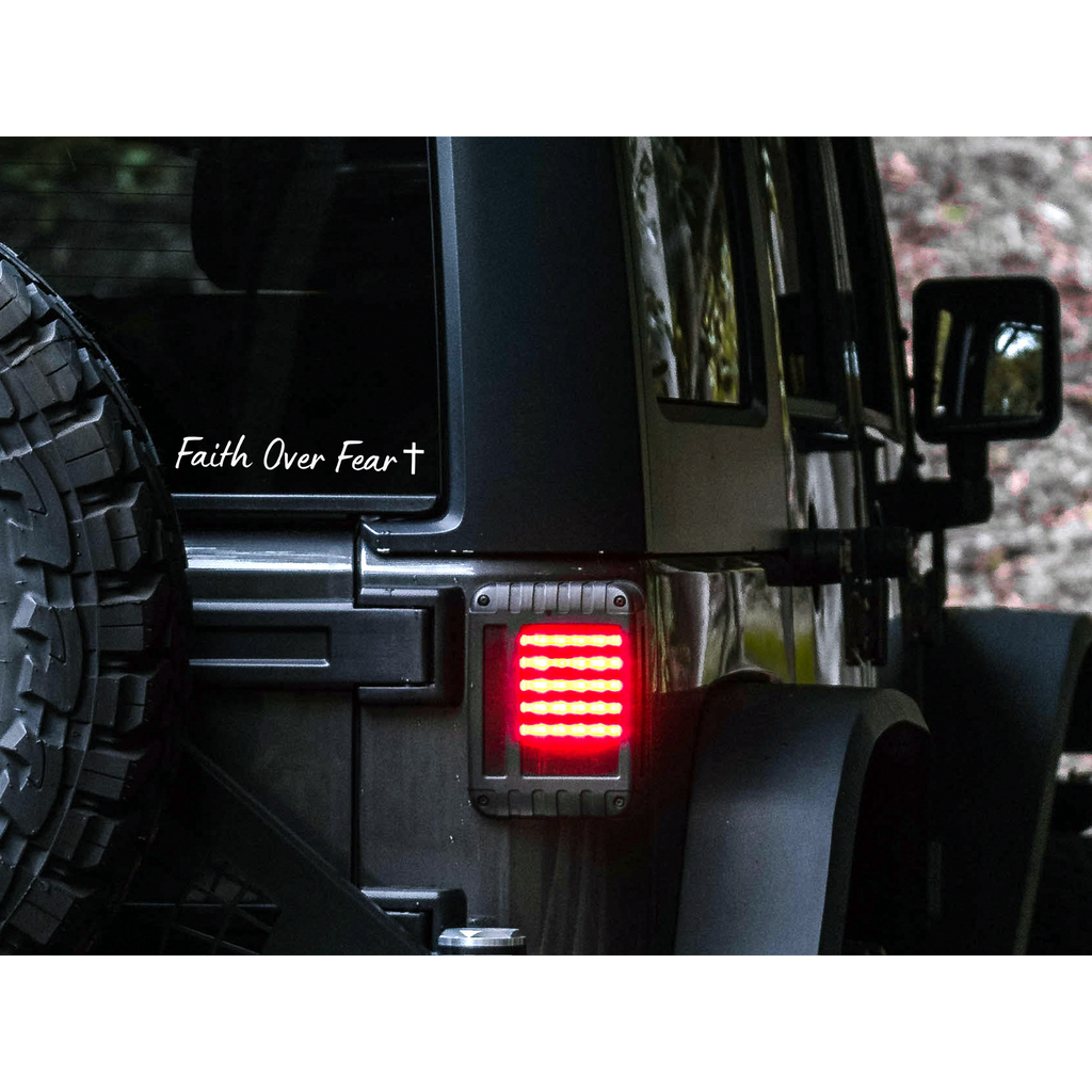 Faith Over Fear Decal | 83 Color Choices| Indoor/Outdoor Use