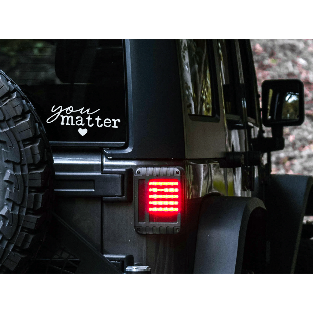 You Matter Decal | 83 Color Choices| Indoor/Outdoor Use