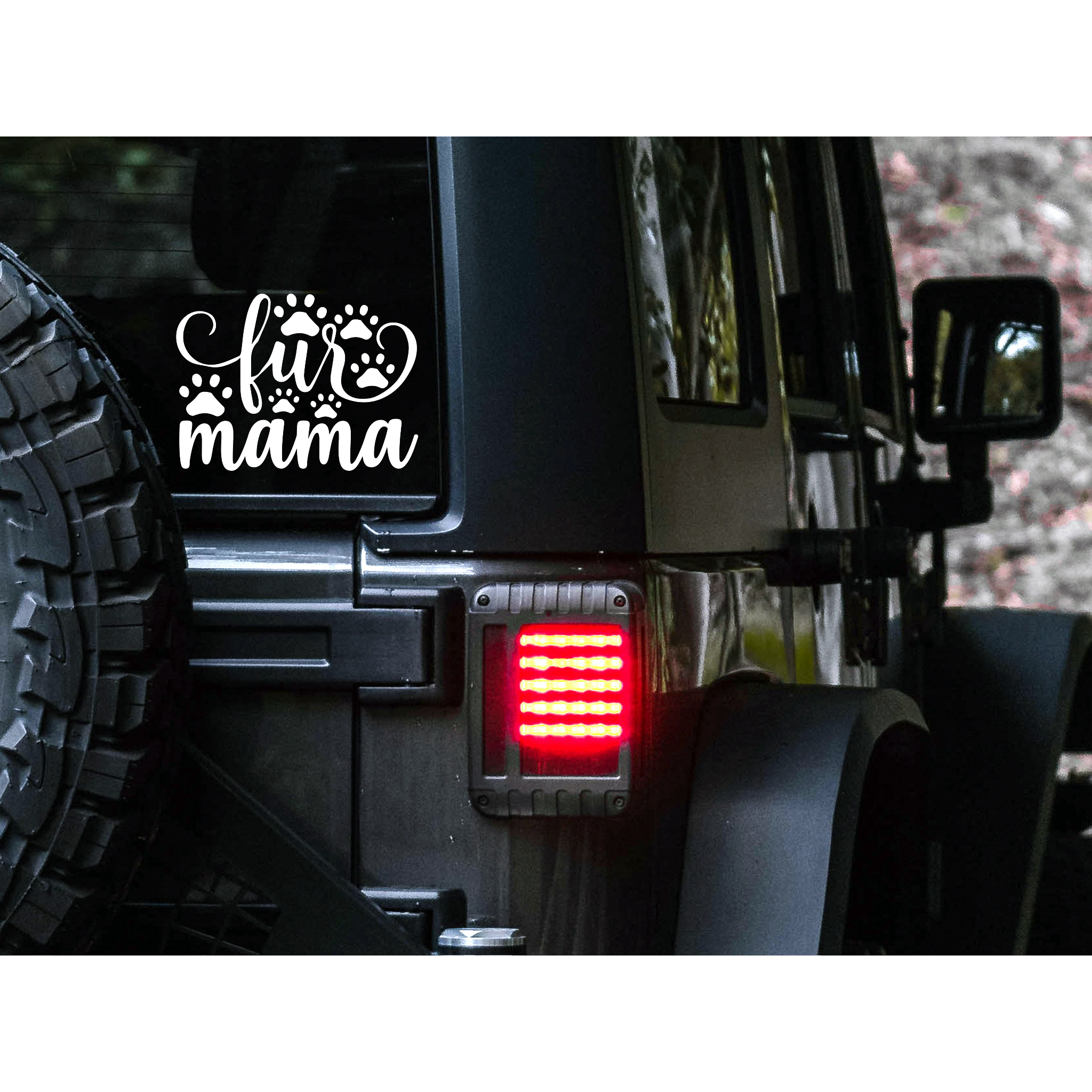 Fur Mama Decal | 83 Color Choices| Indoor/Outdoor Use