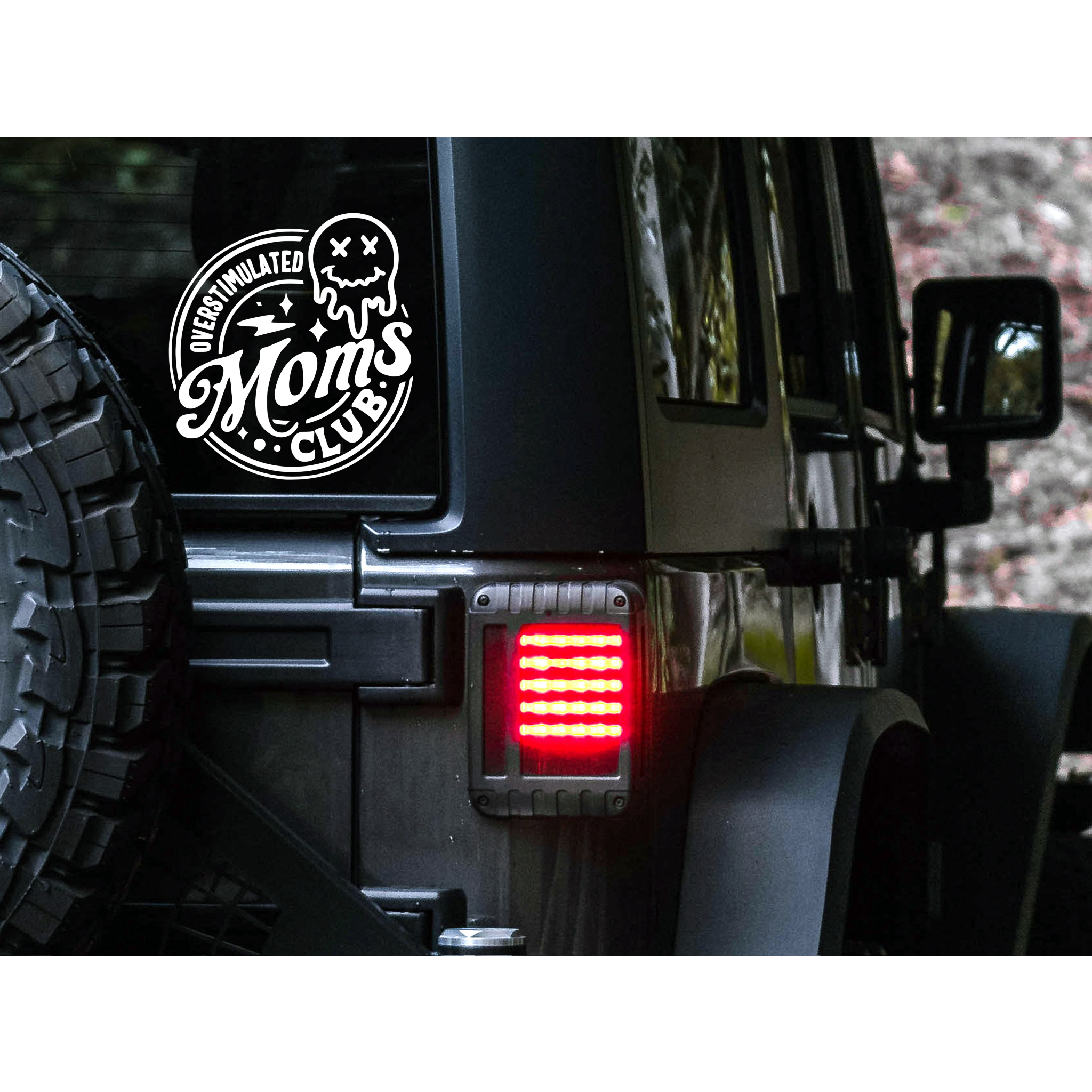 Overstimulated Mom’s Club Decal | 83 Color Choices | Indoor/Outdoor Use