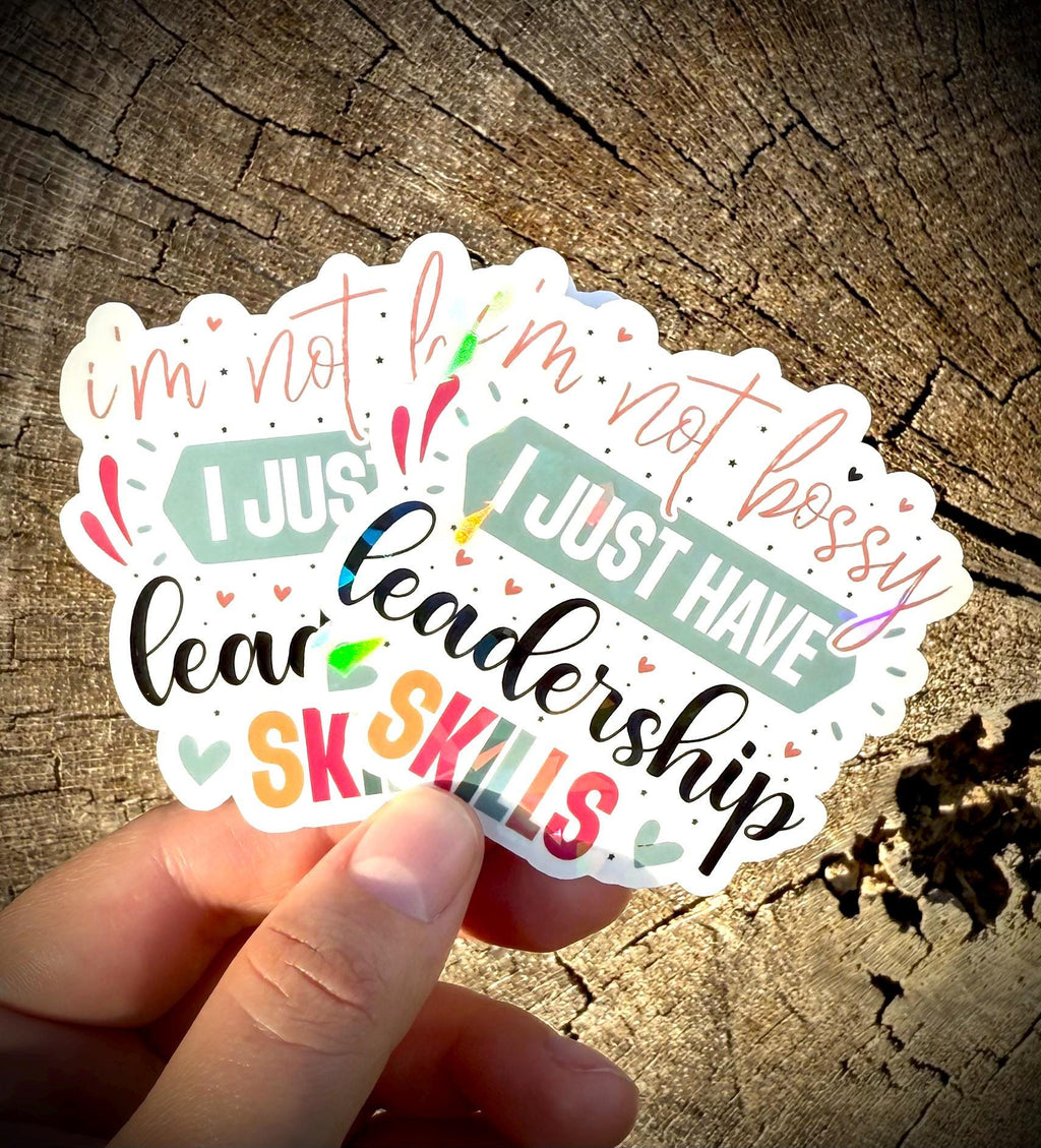 I'm Not Bossy Waterproof Laptop Decal | Sarcastic Girl Boss Sticker