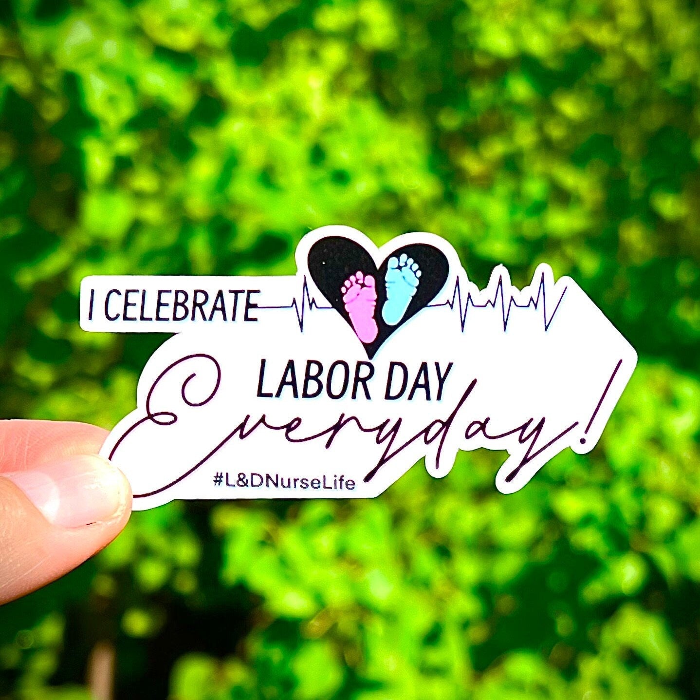 Labor and Delivery Nurse Sticker: Waterproof Holographic OB Gift