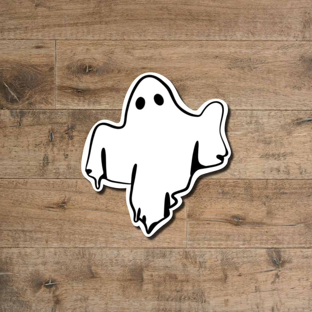 Halloween Ghost sticker - waterproof vinyl sticker for water bottles, notebooks, laptops, and more