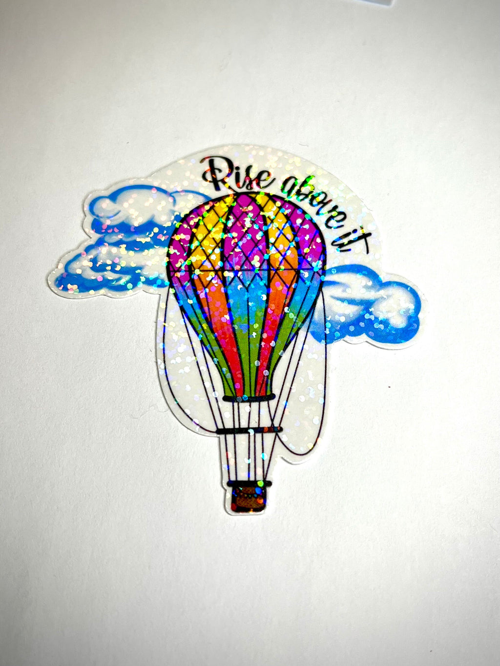 Hot Air Balloon Sticker: Waterproof Vinyl Decal for Laptop, Tumbler