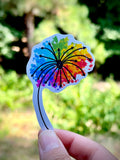 Rainbow dandelion sticker - waterproof vinyl sticker for laptops, notebooks, tumblers, and more
