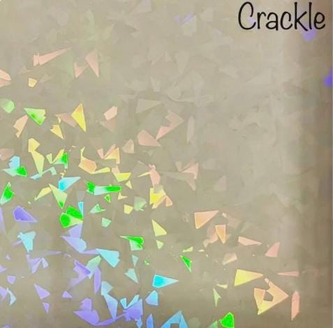 Sunflower vinyl waterproof sticker - Crackle holographic decal for laptops, mirrors, tumblers, and more